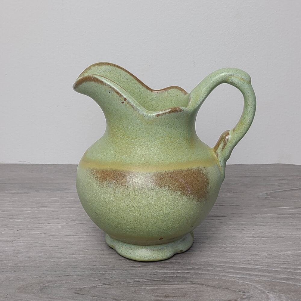 Frankoma Plainsman Prairie Green Pitcher Creamer F30A Vintage‎
